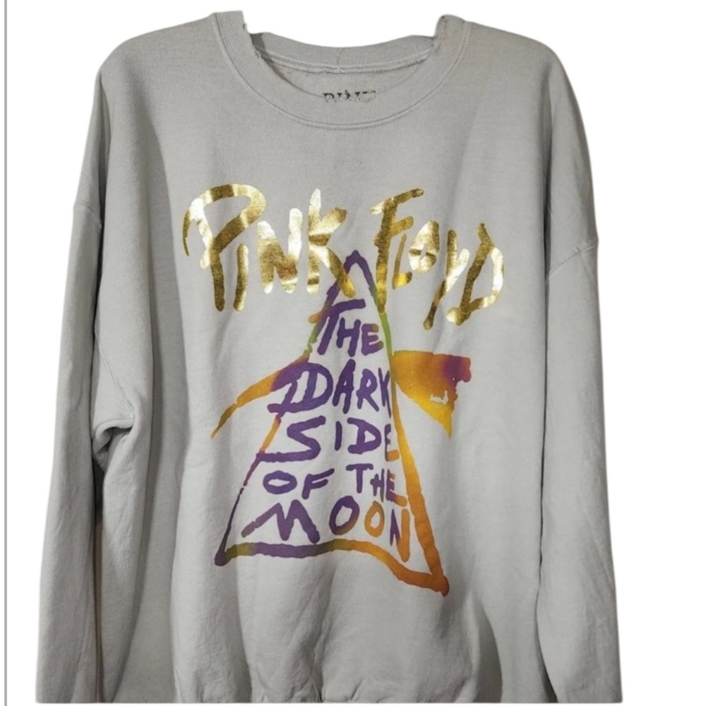 Pink Floyd Distressed Crewneck Graphic Sweatshirt Large NWT